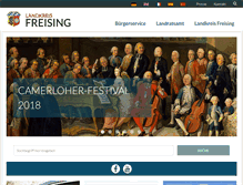 Tablet Screenshot of landkreis-freising.de